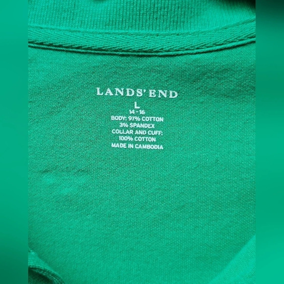 Lands End Polo Sz Lg 14/16 adorable with bees on it - Picture 7 of 11